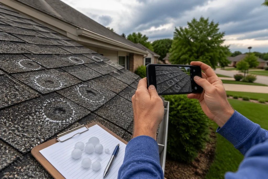 Document Hail Damage for an Insurance Claim 1